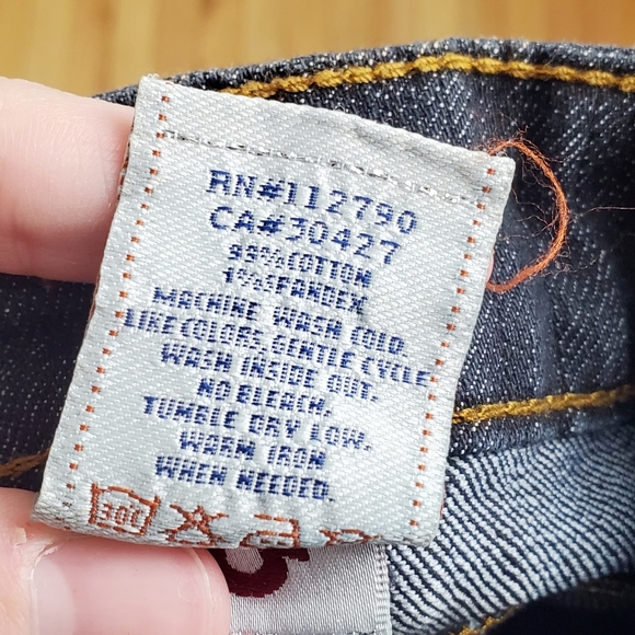 True Religion Painted Straight Jeans Size 28 - Picture 8 of 9